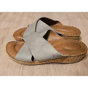 Born  Mia Women's Size Us 9 / 40.5  M/W Leather Slides  Sandals  Comfort